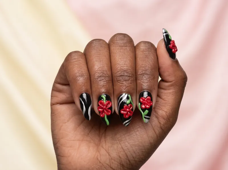 Option Nail art simple